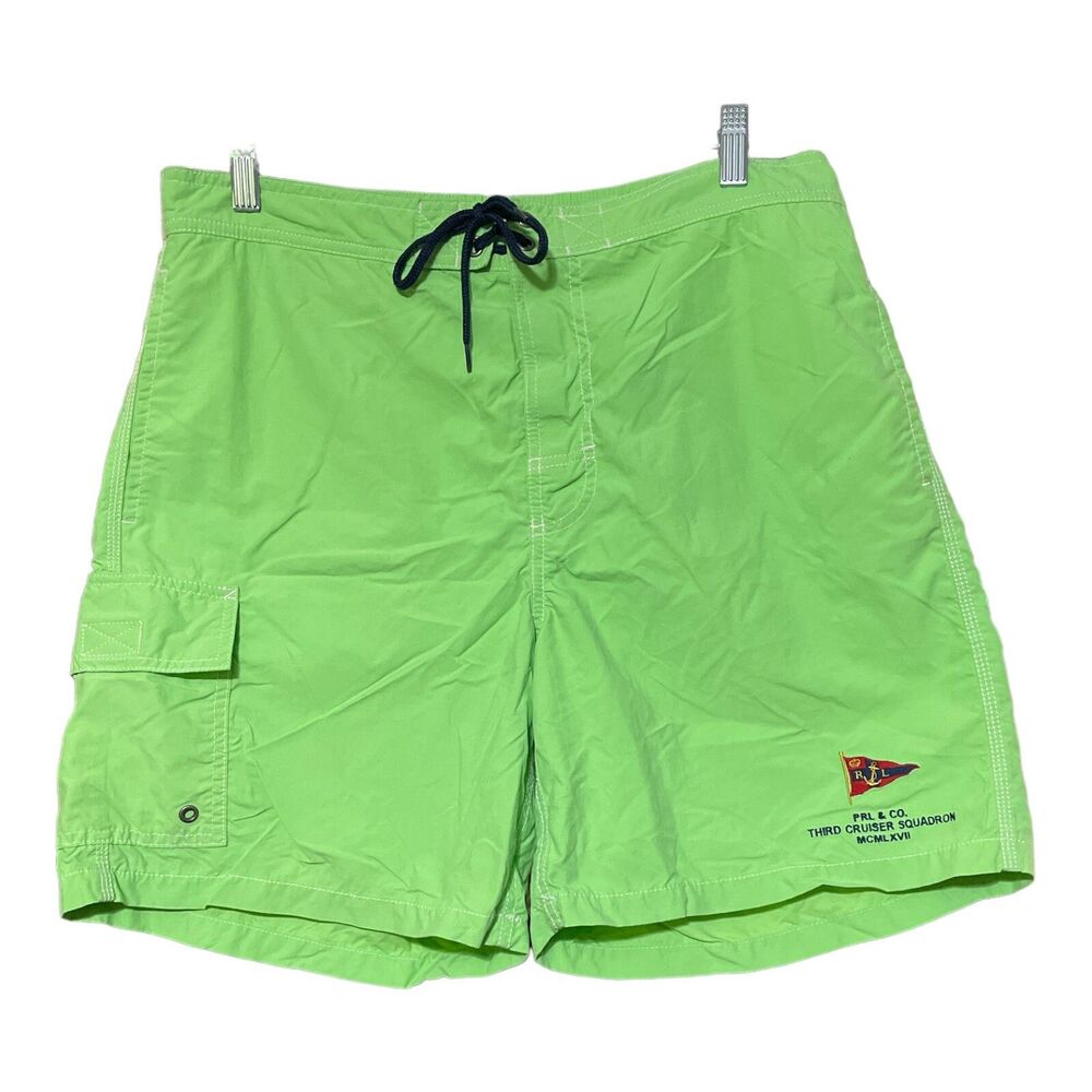Polo Ralph Lauren Men PRL & Co Third Cruiser Squadron MCMLXVII Swim Trunks Large